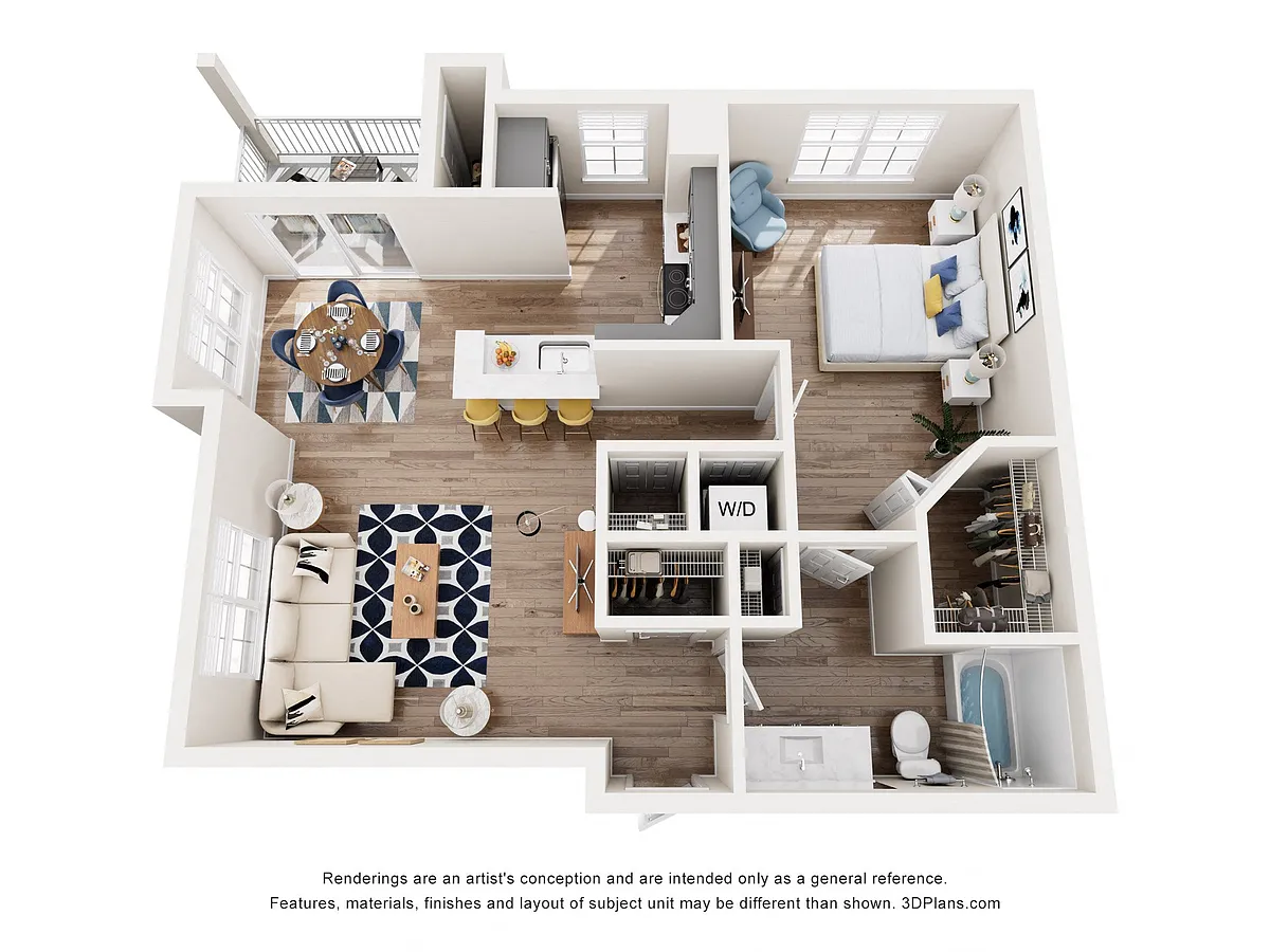 Floor plan 1x1 Silver V