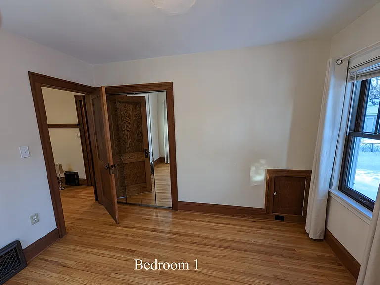1st bedroom on west side looking east