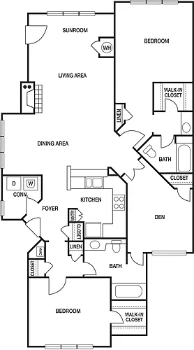 Floor plan 2x2Hr