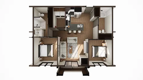 Floor plan 2 Bedroom