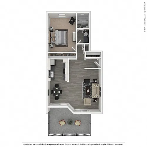 Floor plan Plan 1B