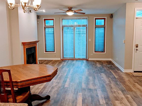 Main floor living and dining space with access to both decks.