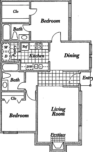 Plan B 2 bedroom Plan B 2 bedroom