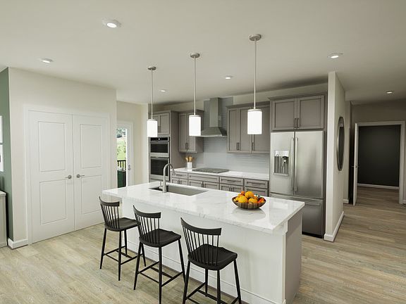 Gourmet Kitchen with Whirlpool R Stainless Steel Appliances