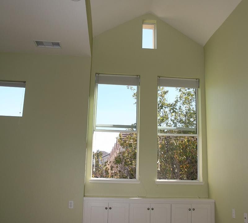 Master bedroom vaulted ceiling