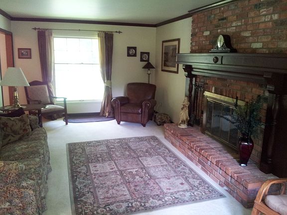 living room natural fireplace