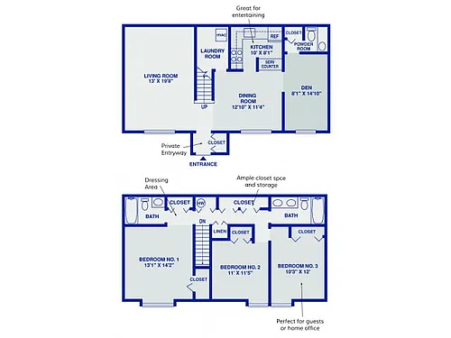 Floor plan Dawesfield