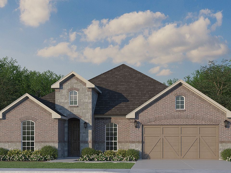 Plan 1688 Elevation A with Stone