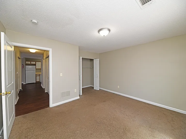 Bedroom with overhead lighting