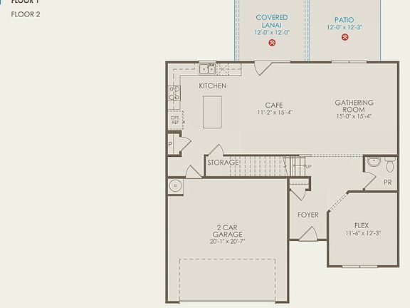 Rosella Floor Plan, Quick Move-In Home, Floor 1