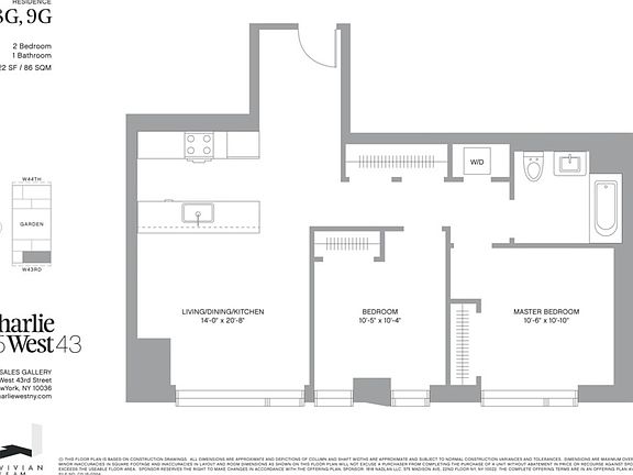 2nd image of 505-513 W 43rd St #8G