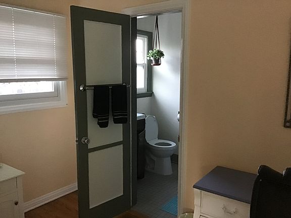 Shared bathroom with security lock and keys