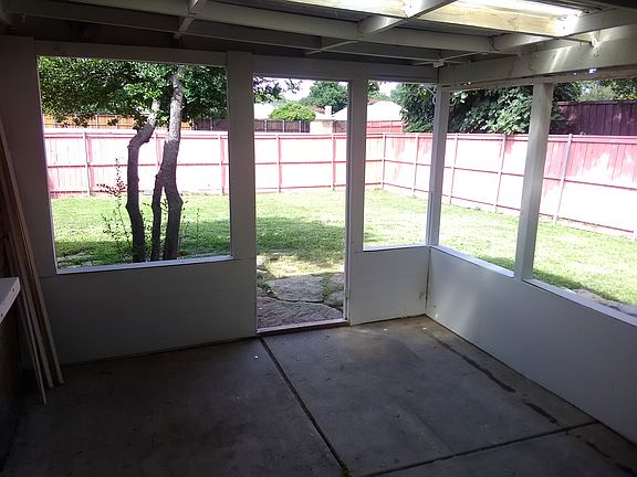 inside patio room 