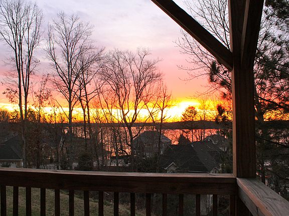 Sunset lake view from 1st bl