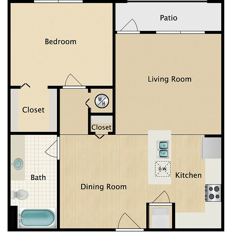 Floor plan 1B