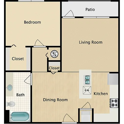 Floor plan 1B