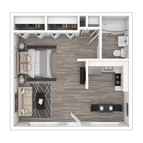 Floor plan Studio A