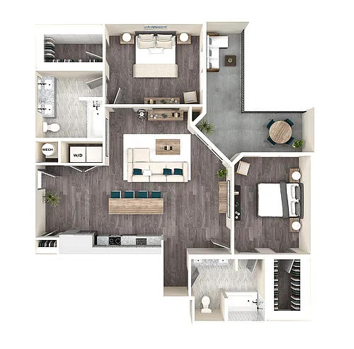 Floor plan B2 (Conventional)
