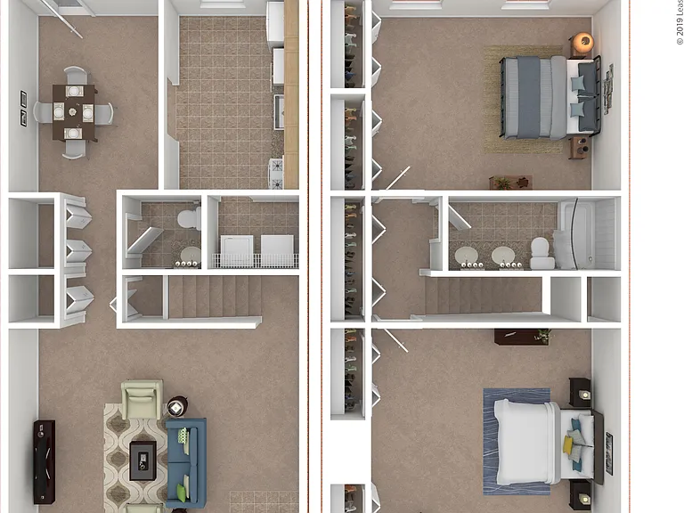 2 Bed Deluxe Townhome