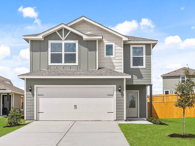 The Juniper is a gorgeous two-story home with an attached garage.