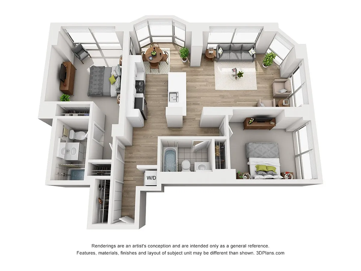 Floor plan Two Bedroom H