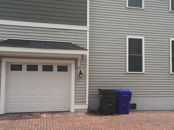 Side of the house with garage