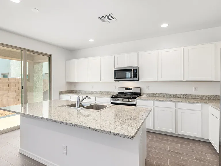Kitchen , Island & backyard patio entrance
