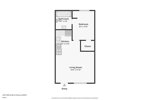 Floor plan Studio 1