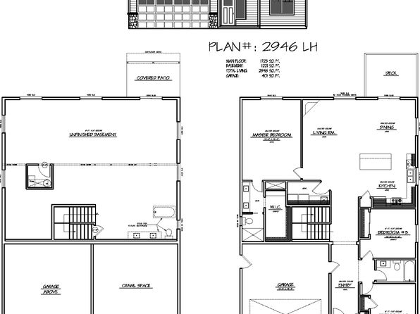 2946 Unfinished Basement Plan, Springwood Estates Phase 2