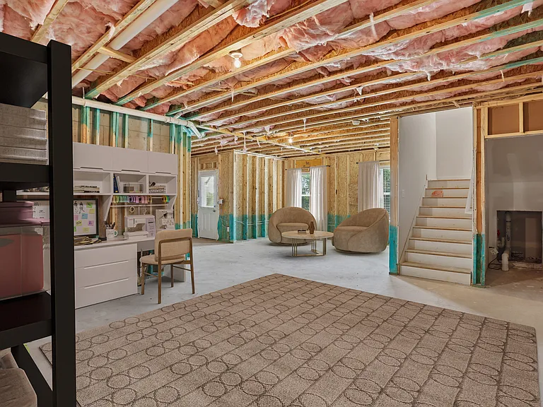 Versatile basement space perfect for leisure, fitness, or creative pursuits.