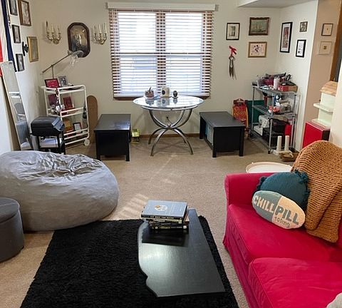 Living and dining area.