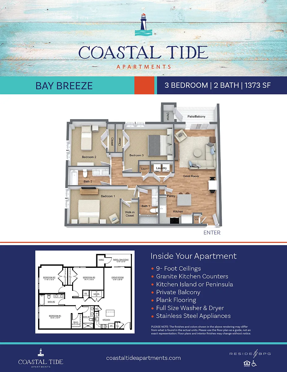 Floor plan Bay Breeze