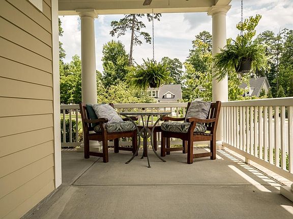 Southern style wrap-around porch