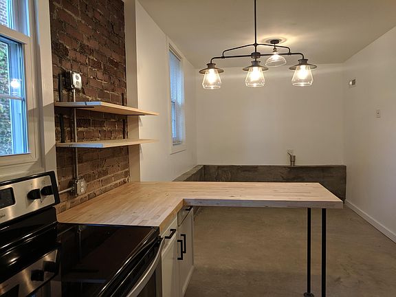 Open kitchen and living area