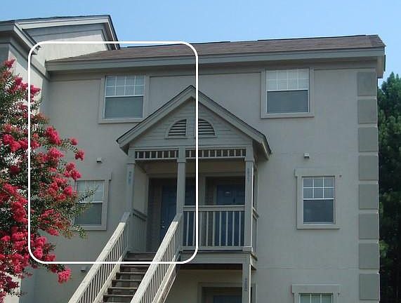 Entrance is second floor door on the left