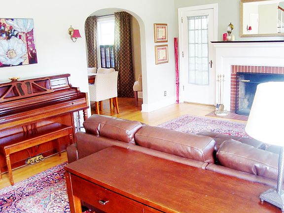 Gleaming hardwood floors