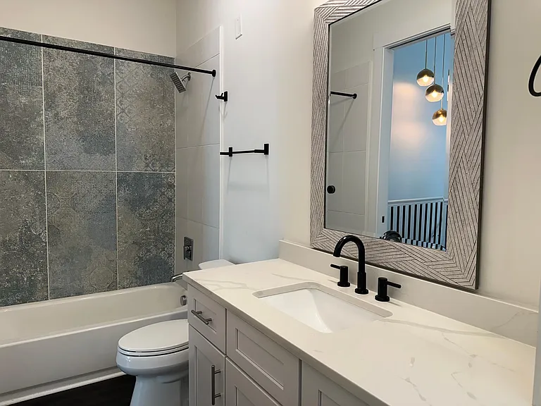Bathroom with Spanish tile