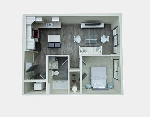 Floor plan Closed 1 Bedroom