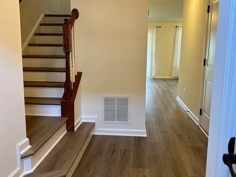 New flooring, steps and wall paint