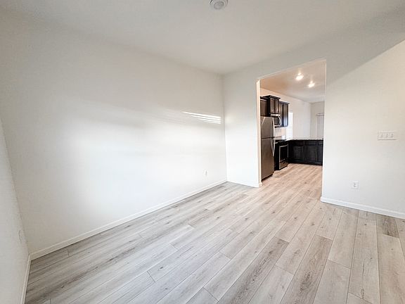 View of dining room from the front door