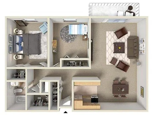 Floor plan 2 Bedroom