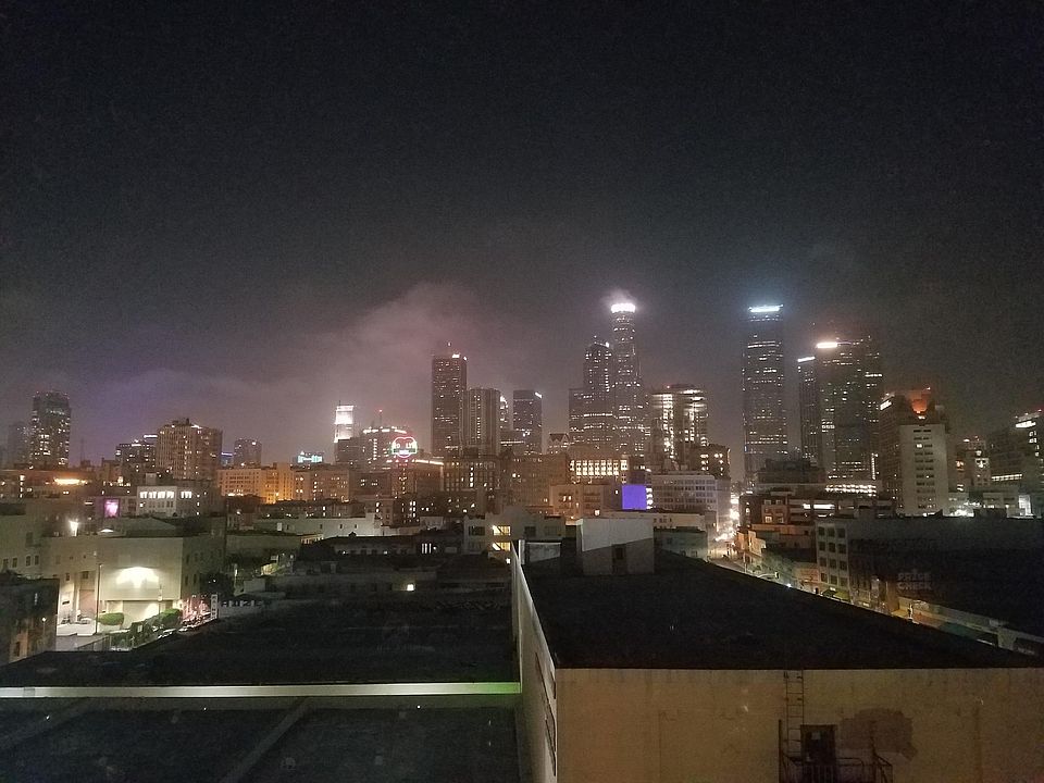 Nightly view of spectacular DTLA from the rental unit.
