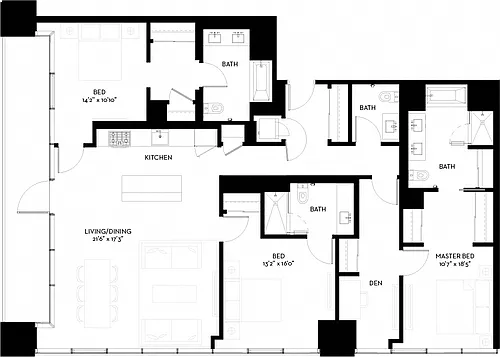 Floor plan 3S-D
