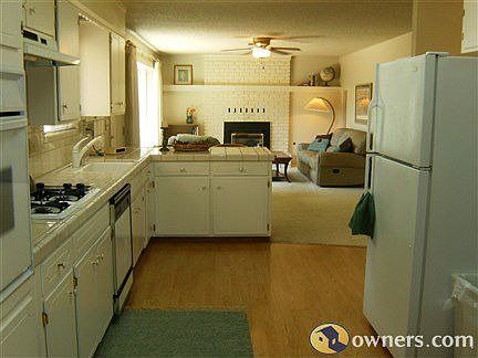Kitchen view toward Family Room