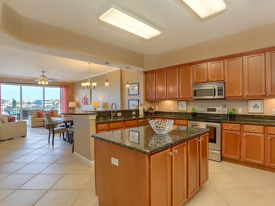 Kitchen into living room
