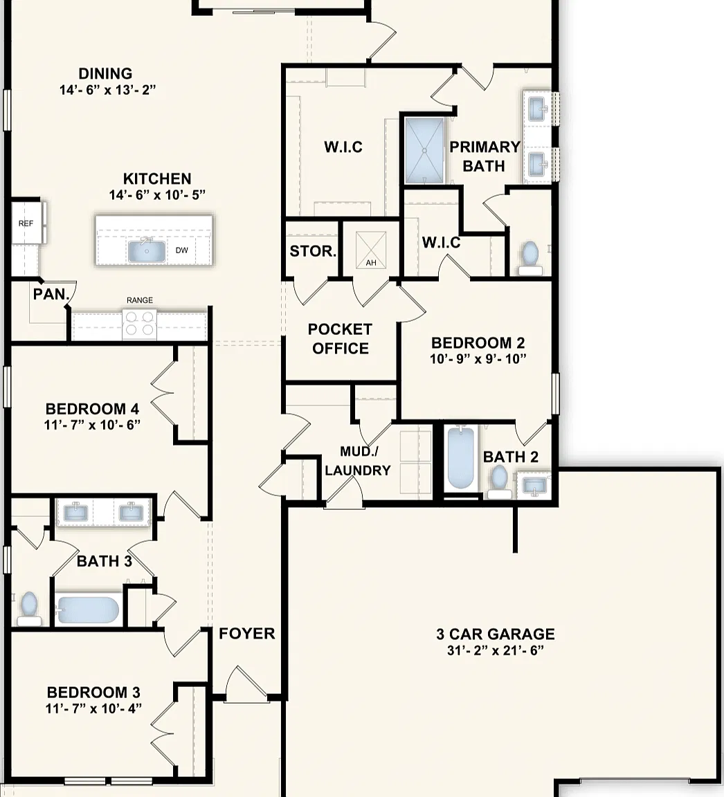 4 bed, 3.0 bath, 2152 sqft, $3,005 — Photo 2