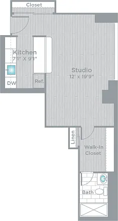 Floor plan Studio 4