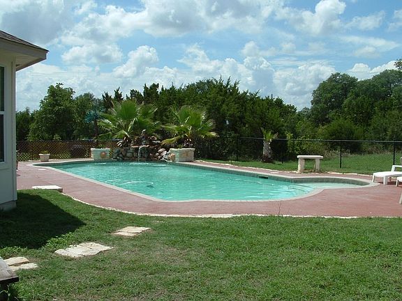 Huge custom pool with waterfall