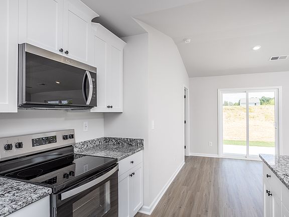 Each home comes with stainless steel appliances