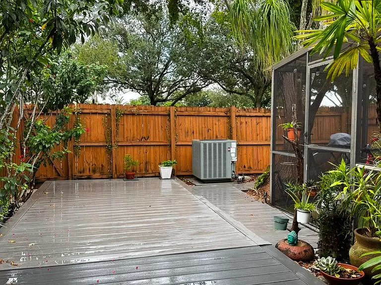 Back yard deck